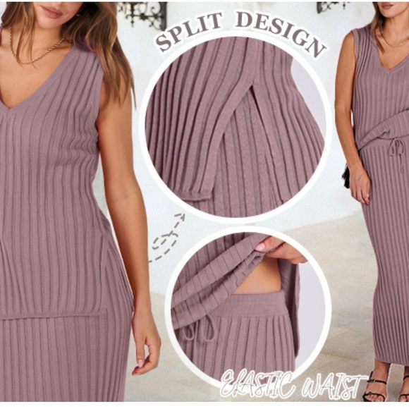 NWT Sm Black Sleeveless Ribbed top and bottom skirt (KLWCJFFF) - Picture 13 of 14